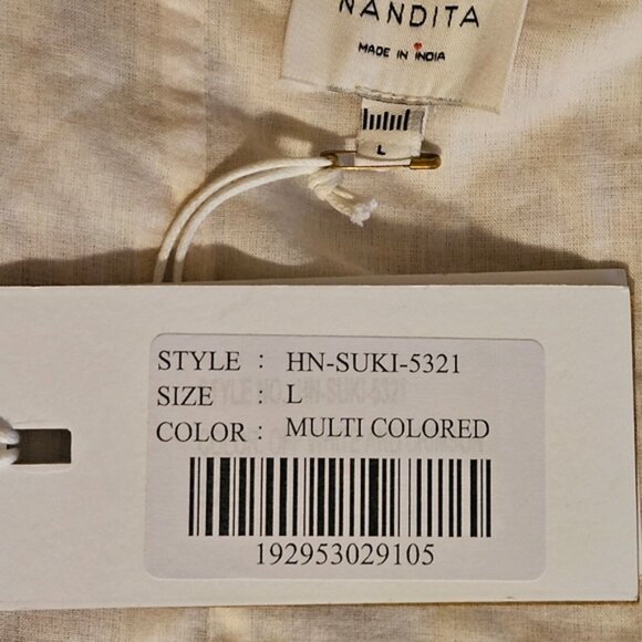 NWT- Hemant and Nandita Floral Dress- Size Large - Picture 6 of 17